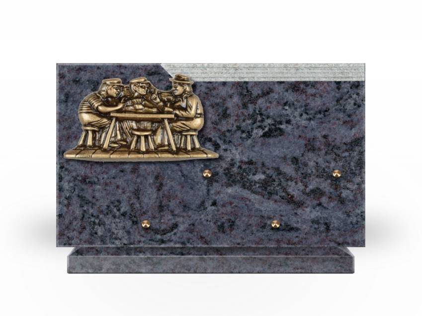 Romantic Rectangle Granite Plaque.