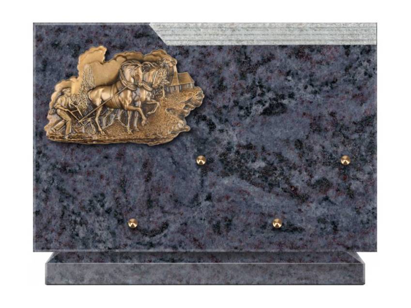 Plaque Granit Rectangle romantique