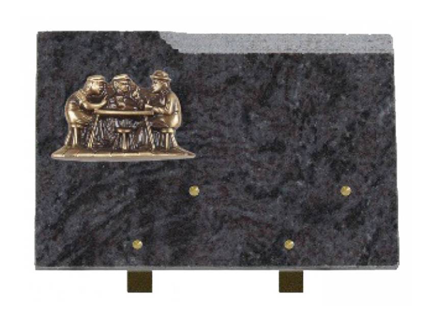 Romantic Rectangle Granite Plaque.