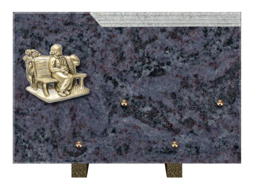 Plaque Granit Rectangle romantique