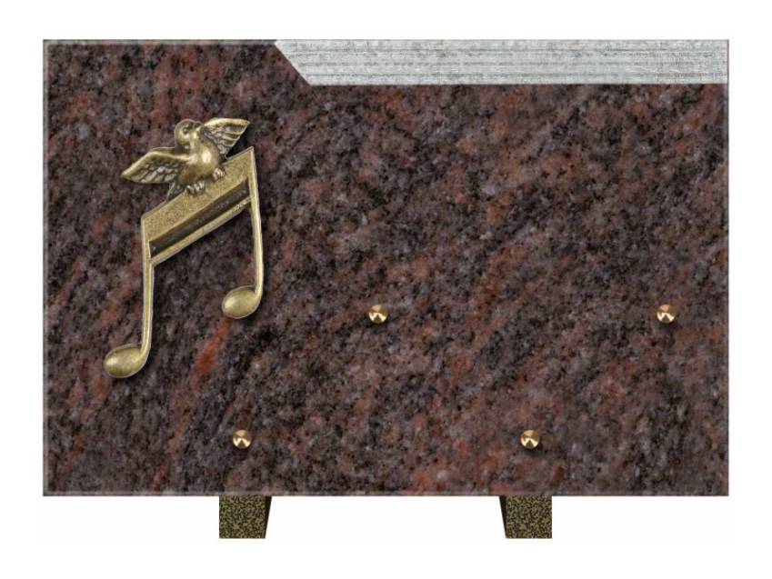 Romantic Rectangle Granite Plaque.