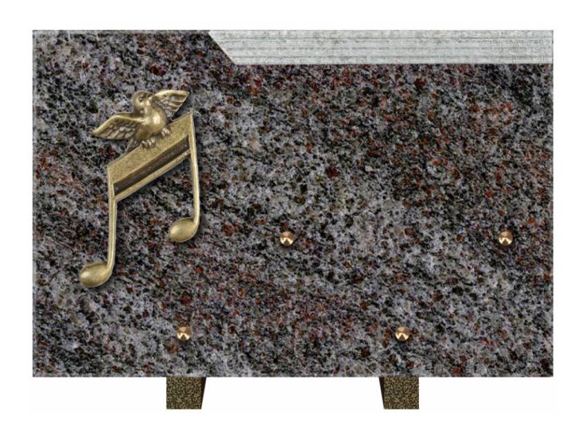 Romantic Rectangle Granite Plaque.