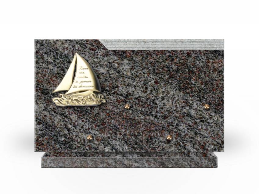 Romantic Rectangle Granite Plaque.