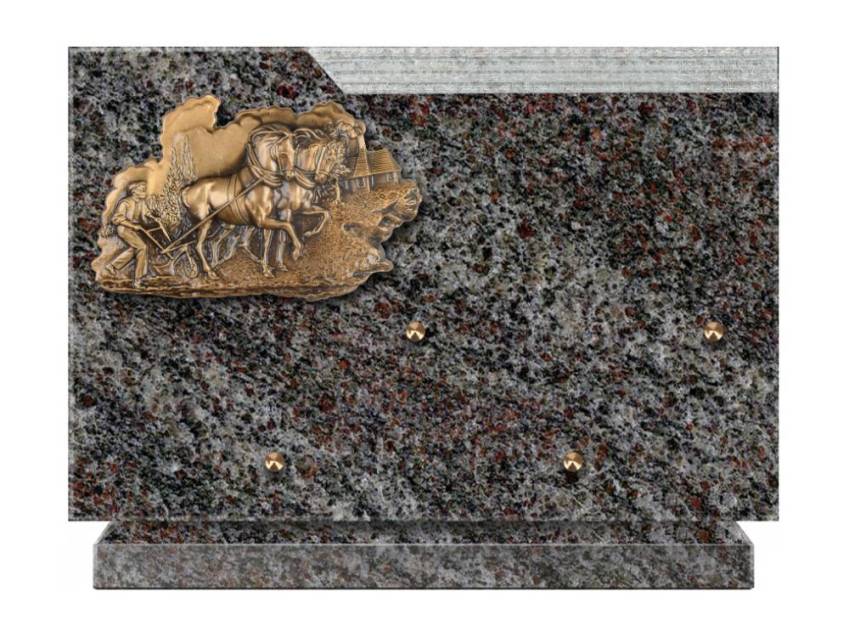 Romantic Rectangle Granite Plaque.