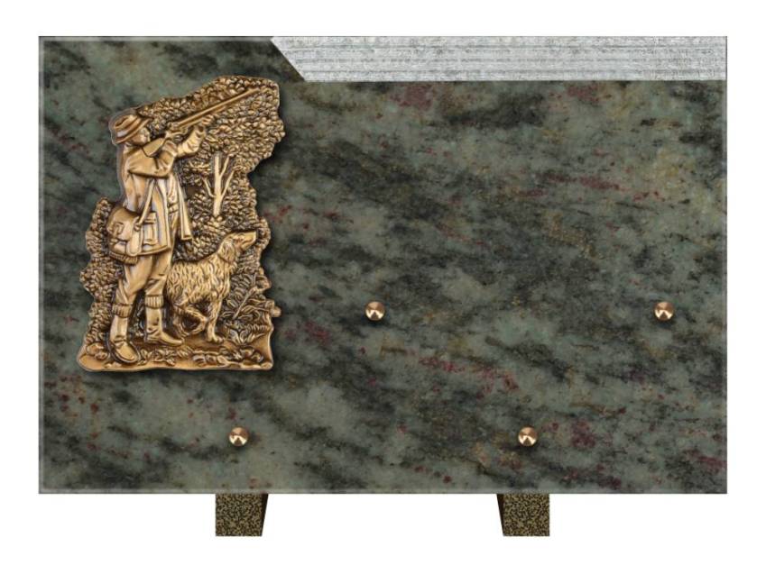 Romantic Rectangle Granite Plaque.