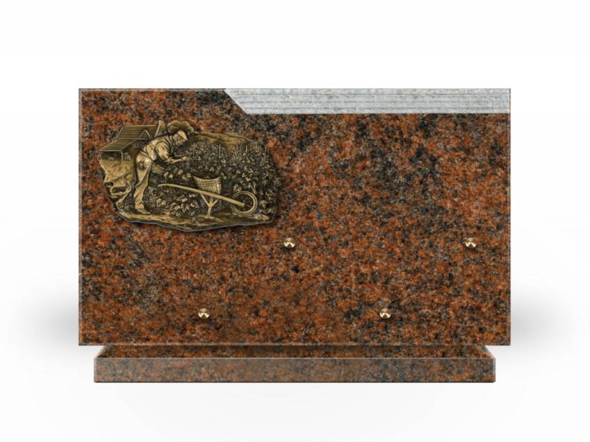 Plaque Granit Rectangle romantique