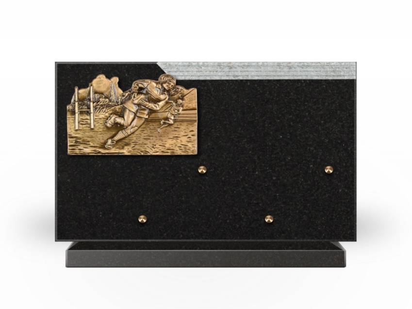 Romantic Rectangle Granite Plaque.