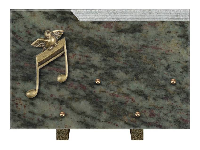 Romantic Rectangle Granite Plaque.