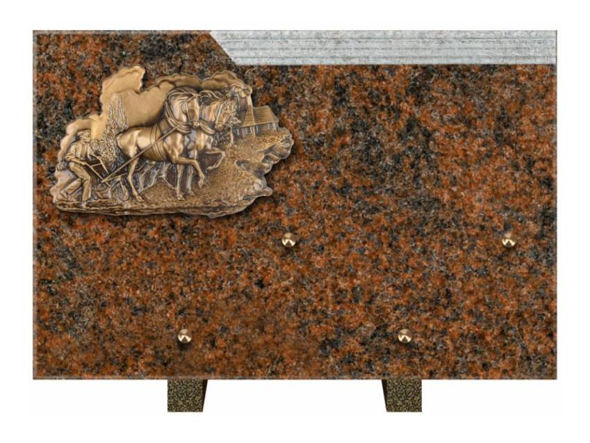 Romantic Rectangle Granite Plaque.