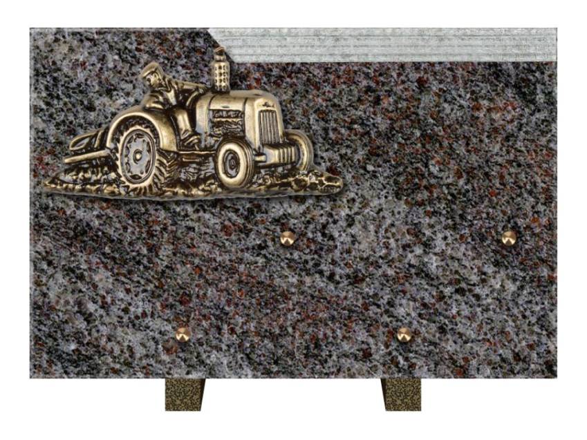 Romantic Rectangle Granite Plaque.