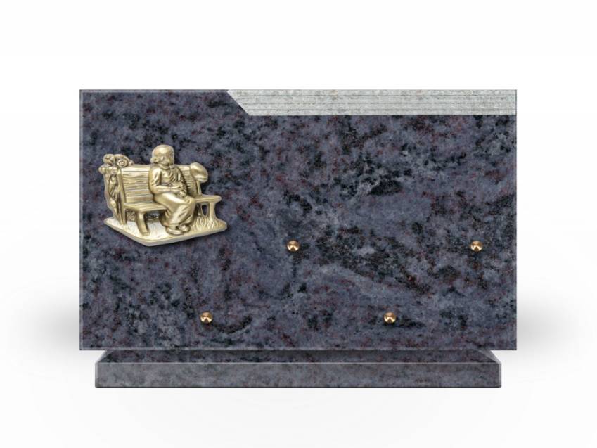 Plaque Granit Rectangle romantique