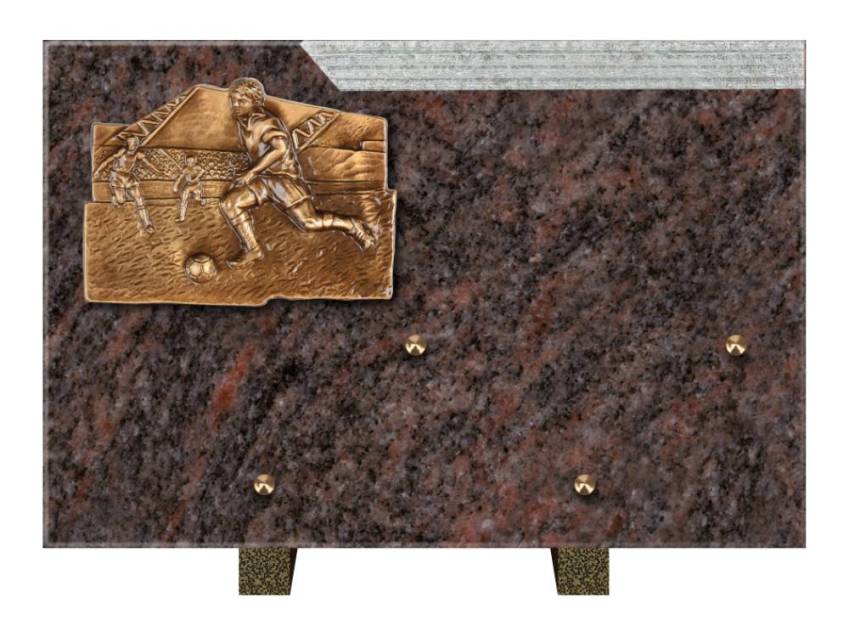 Romantic Rectangle Granite Plaque.