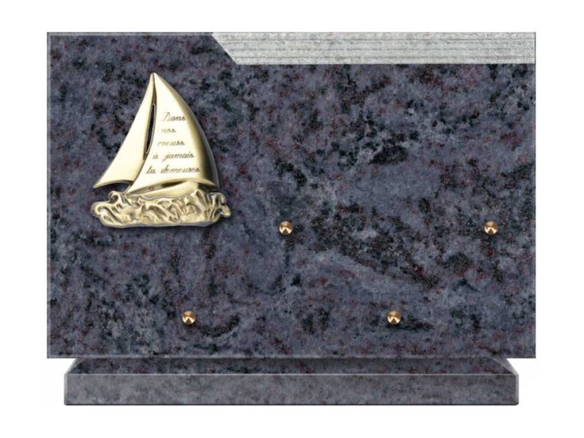 Plaque Granit Rectangle romantique