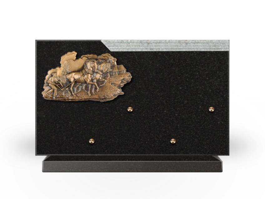 Plaque Granit Rectangle romantique