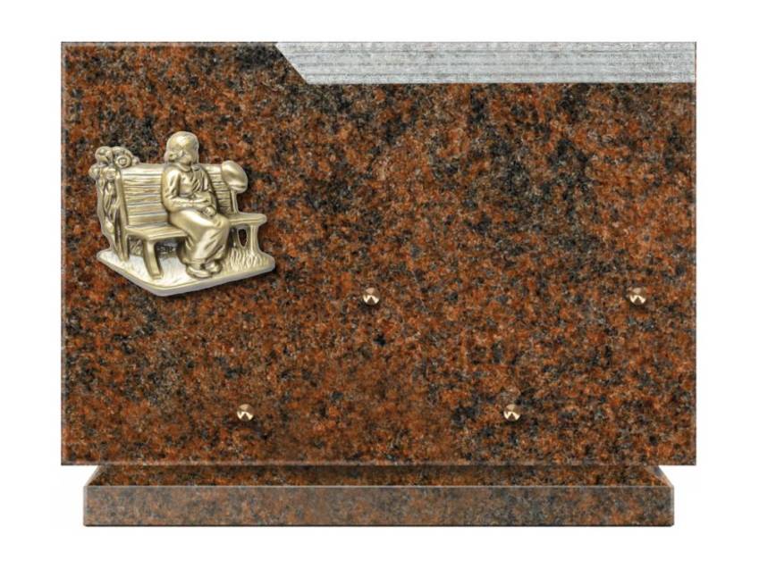 Plaque Granit Rectangle romantique