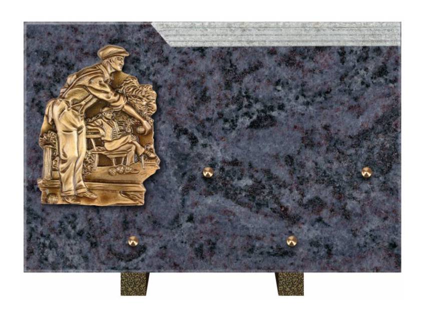 Romantic Rectangle Granite Plaque.