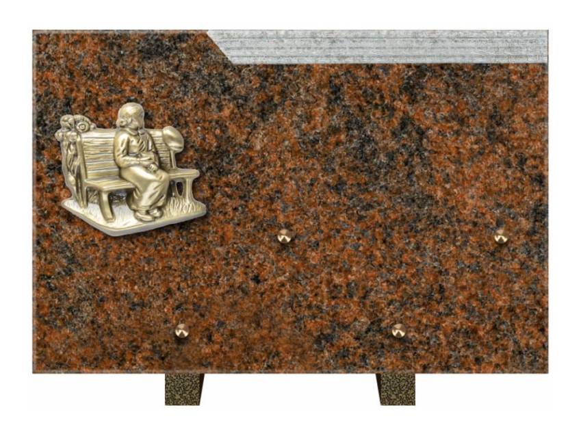 Romantic Rectangle Granite Plaque.