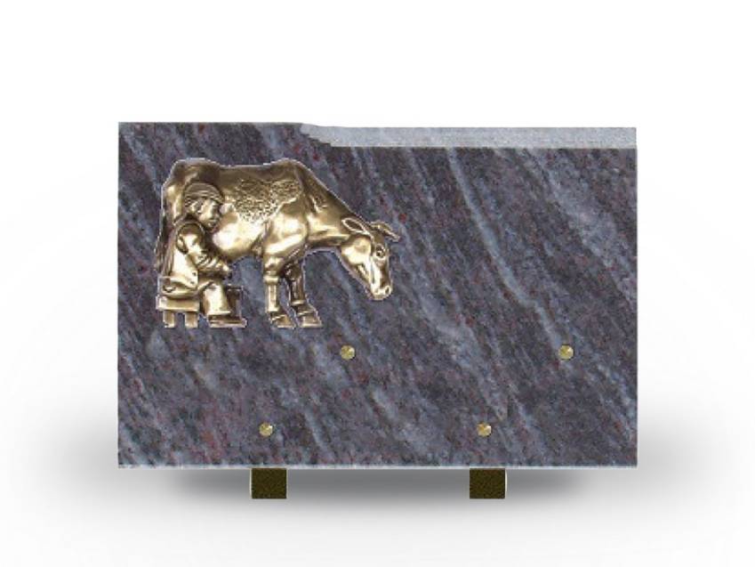 Plaque Granit Rectangle romantique