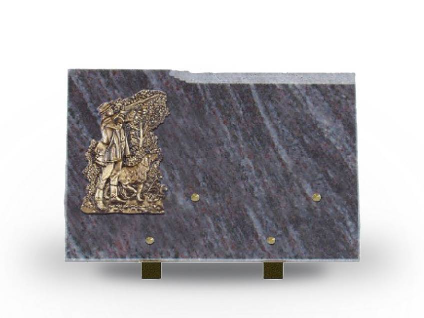 Romantic Rectangle Granite Plaque.