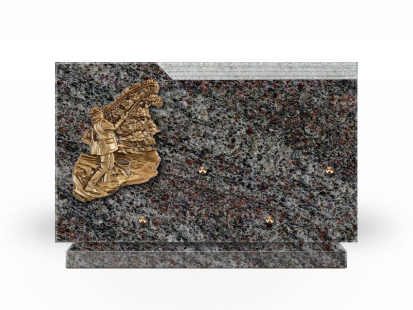 Plaque Granit Rectangle romantique