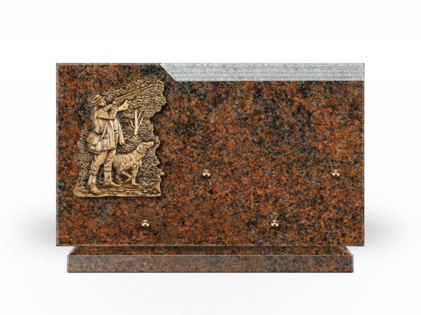 Plaque Granit Rectangle romantique