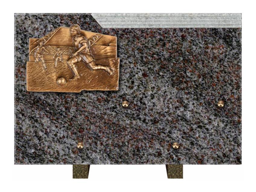 Romantic Rectangle Granite Plaque.