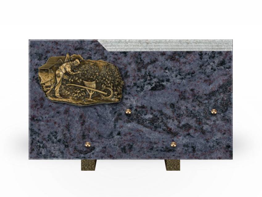 Romantic Rectangle Granite Plaque.