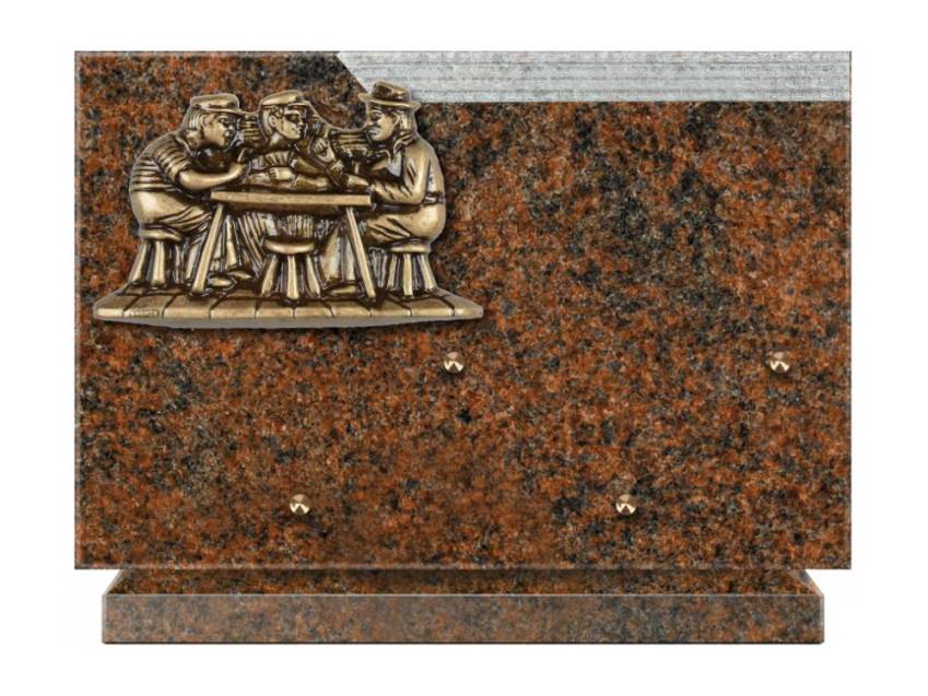 Romantic Rectangle Granite Plaque.