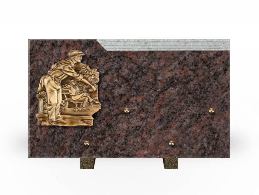 Romantic Rectangle Granite Plaque.