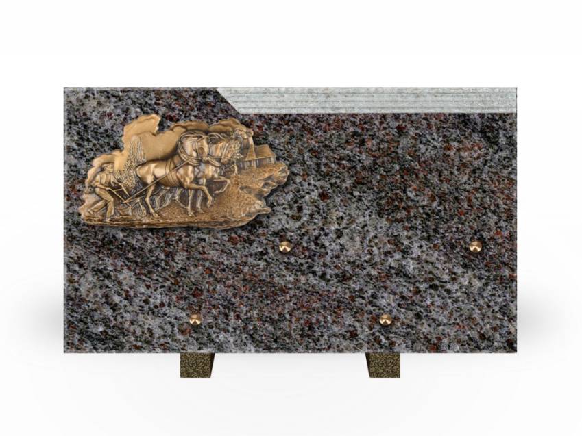 Romantic Rectangle Granite Plaque.