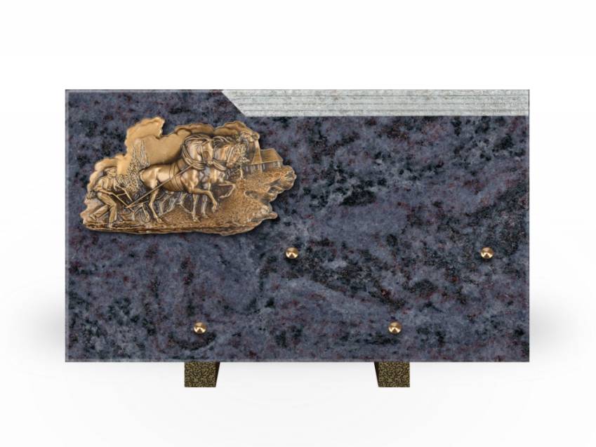 Romantic Rectangle Granite Plaque.