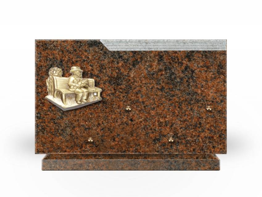 Romantic Rectangle Granite Plaque.