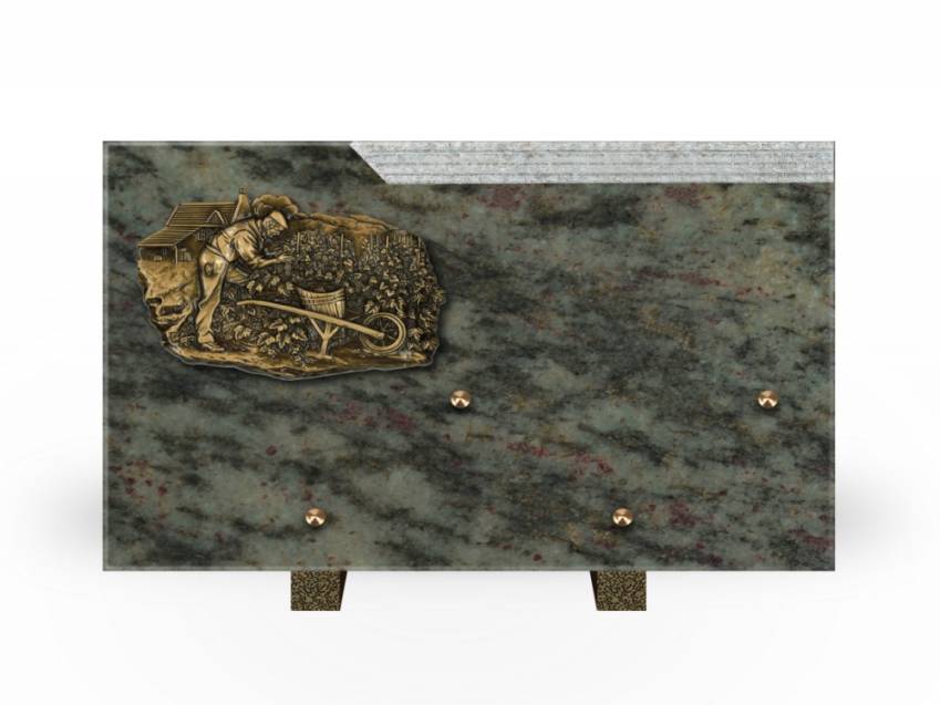 Romantic Rectangle Granite Plaque.