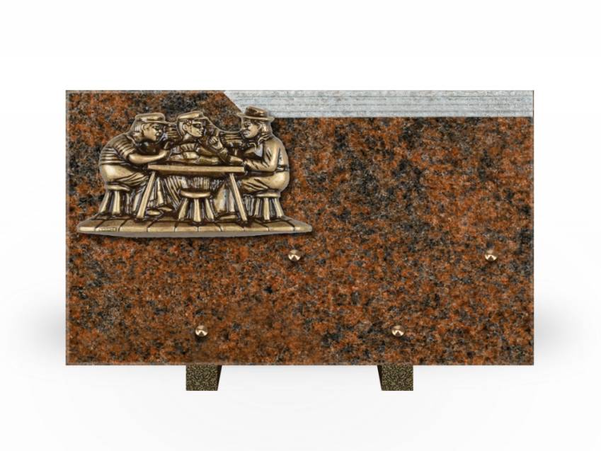 Romantic Rectangle Granite Plaque.