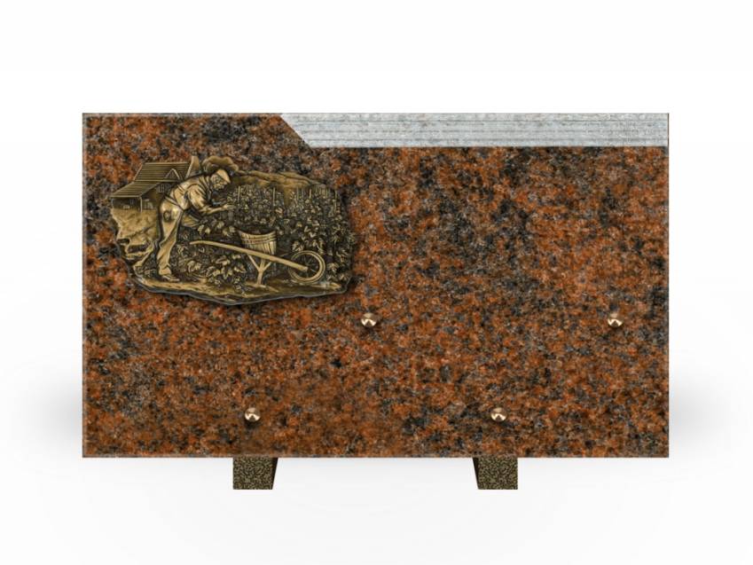 Romantic Rectangle Granite Plaque.