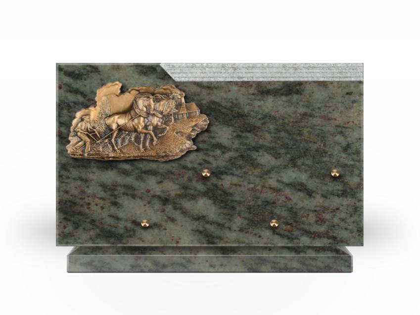 Plaque Granit Rectangle romantique