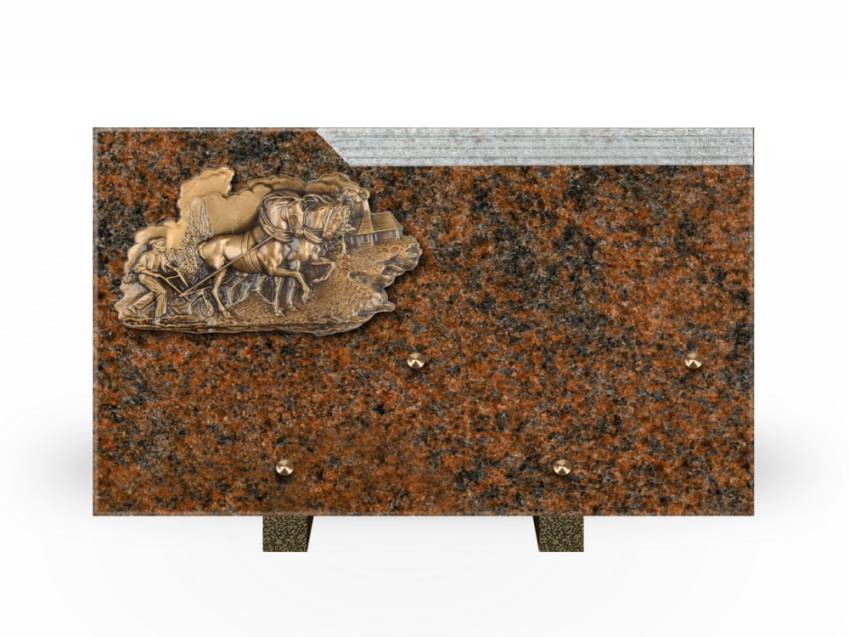 Romantic Rectangle Granite Plaque.