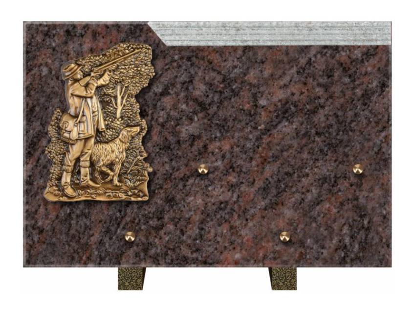 Romantic Rectangle Granite Plaque.