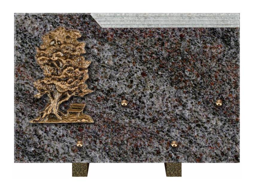 Romantic Rectangle Granite Plaque.