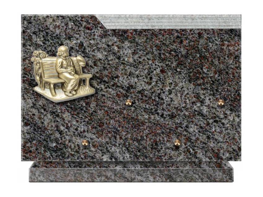 Romantic Rectangle Granite Plaque.