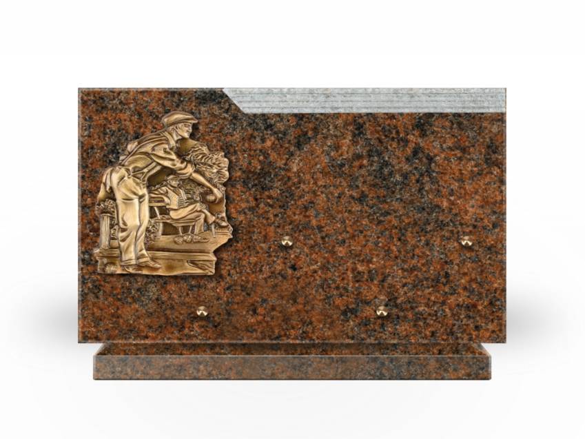 Romantic Rectangle Granite Plaque.