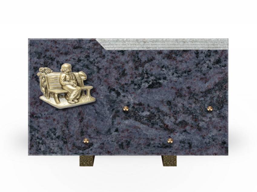 Romantic Rectangle Granite Plaque.