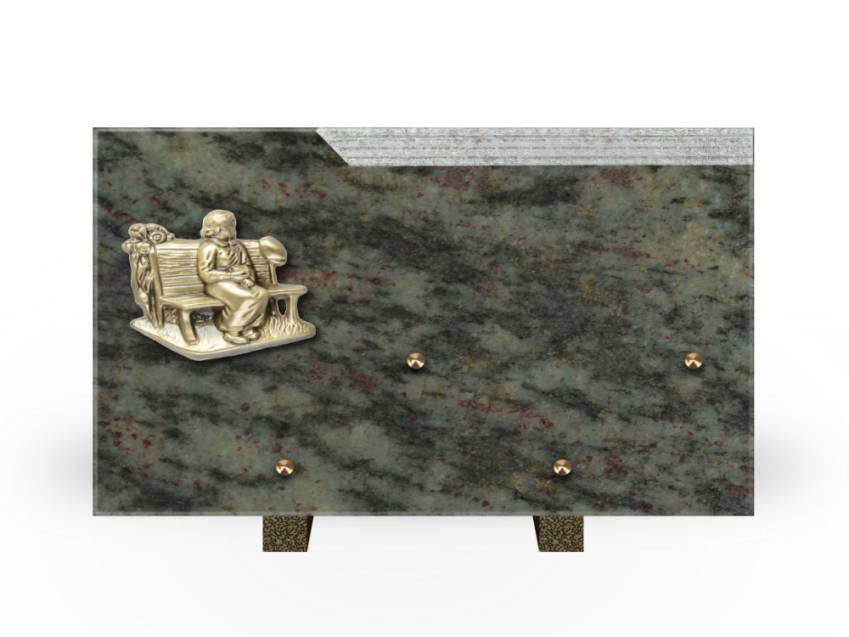 Romantic Rectangle Granite Plaque.