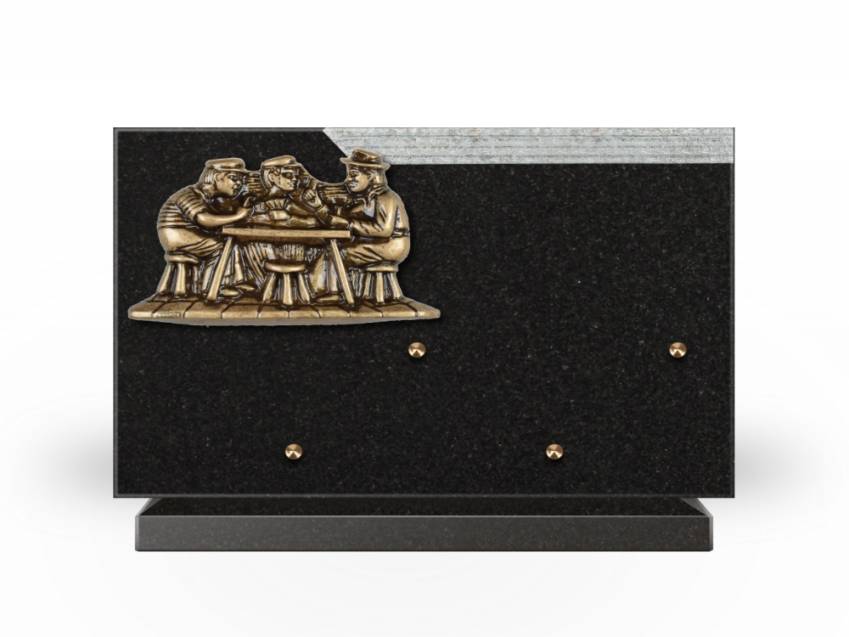 Plaque Granit Rectangle romantique