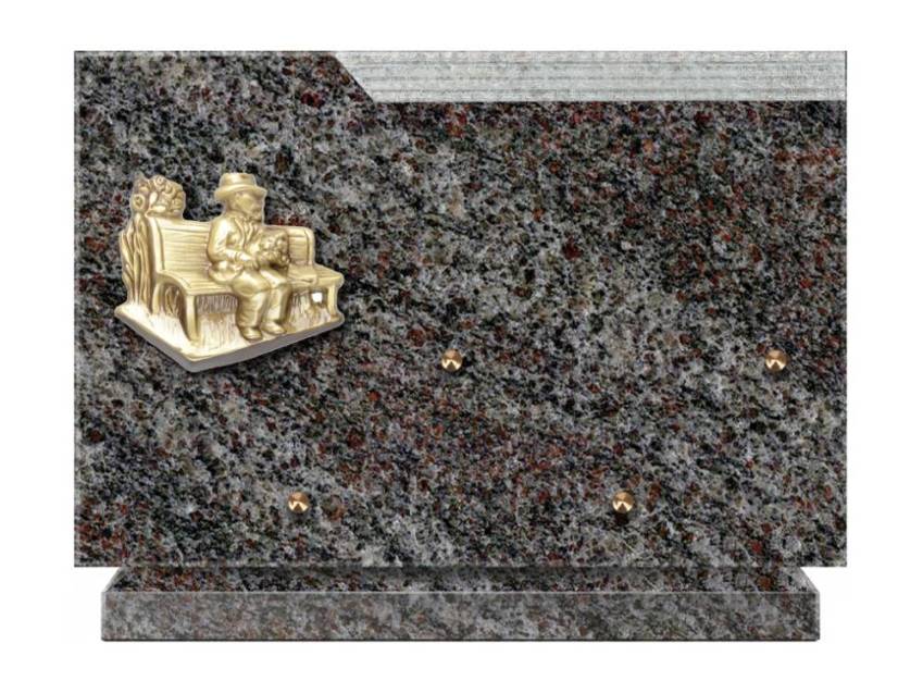 Romantic Rectangle Granite Plaque.