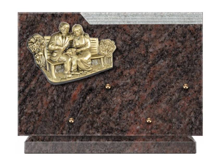 Romantic Rectangle Granite Plaque.