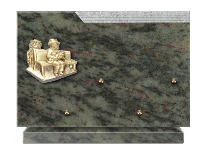 Romantic Rectangle Granite Plaque.