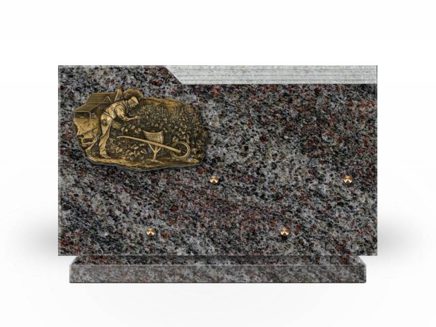 Plaque Granit Rectangle romantique