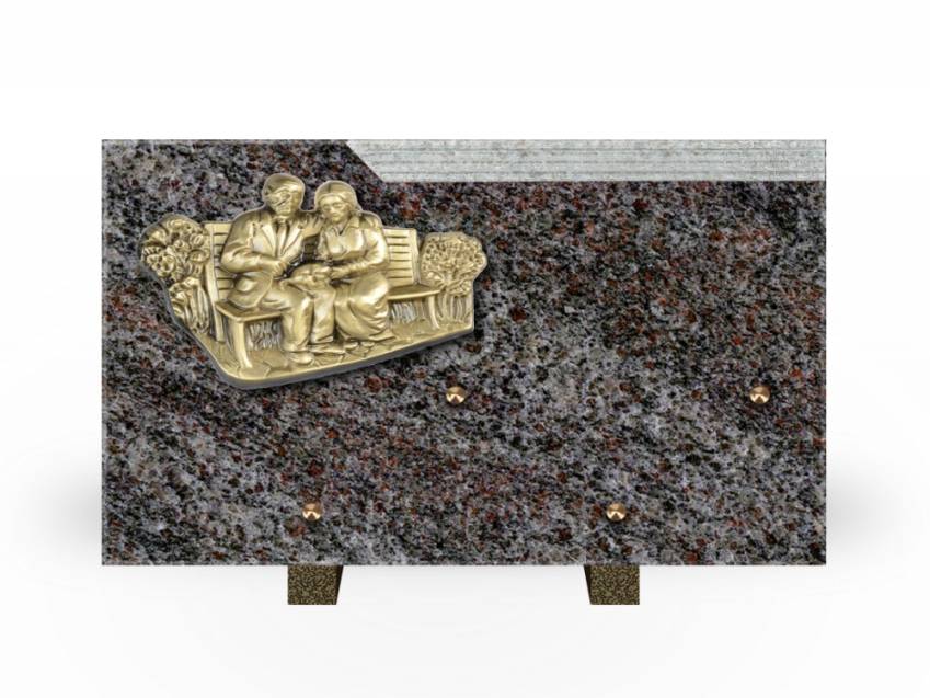 Romantic Rectangle Granite Plaque.