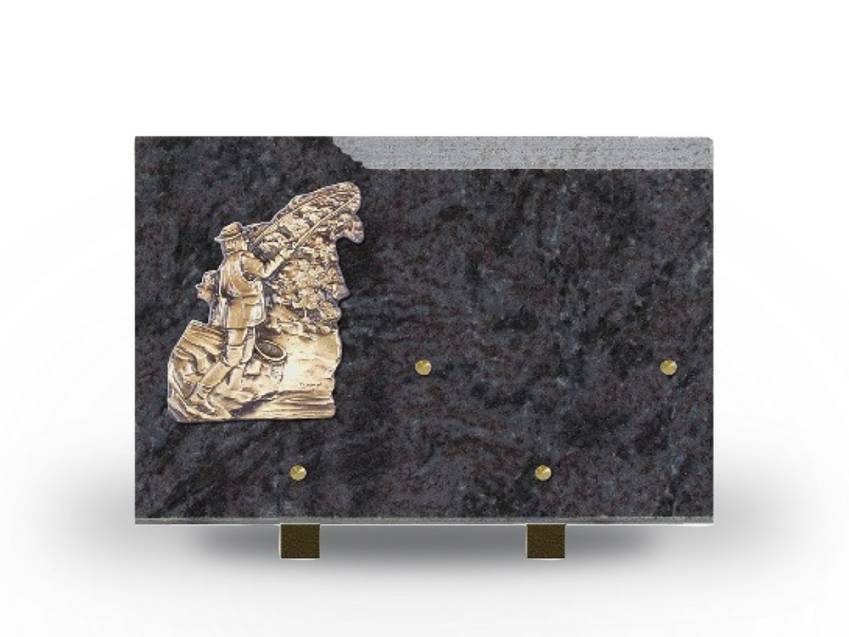 Plaque Granit Rectangle romantique